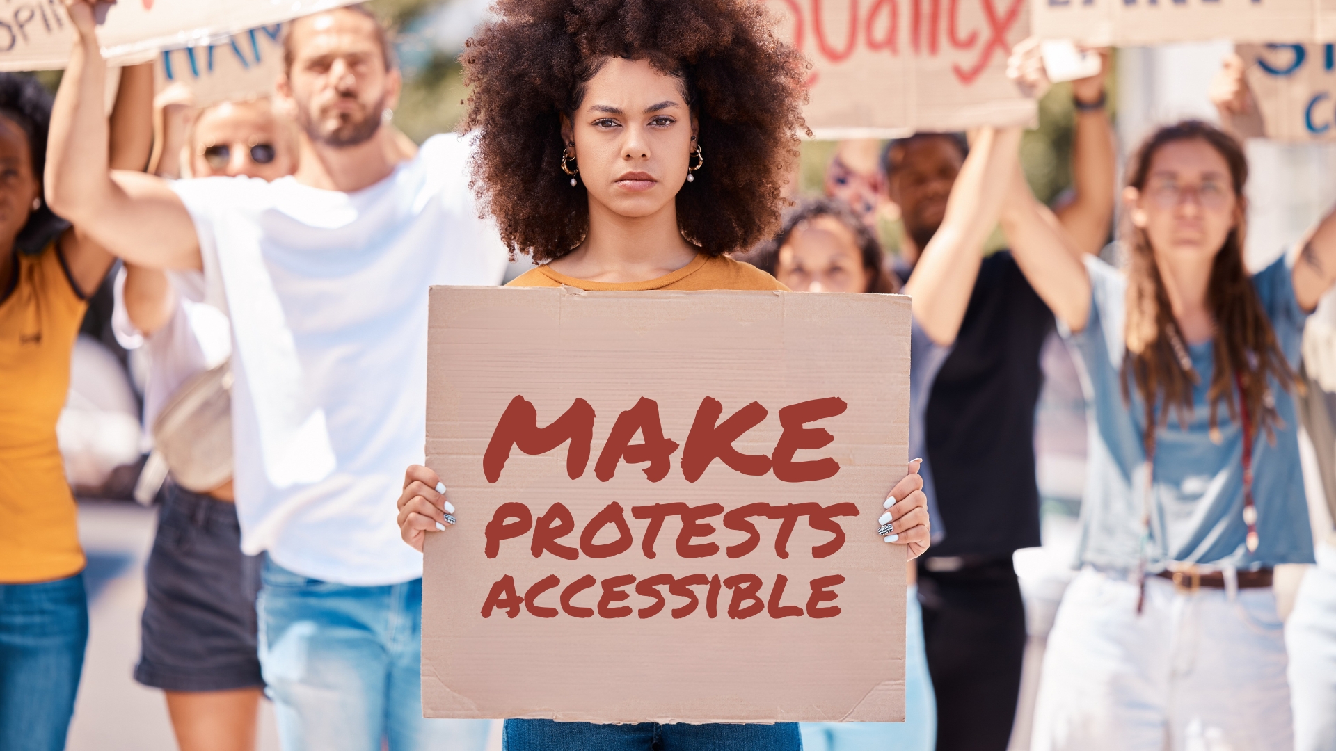 Disability Community Protests Inaccessible Protests - The Squeaky Wheel